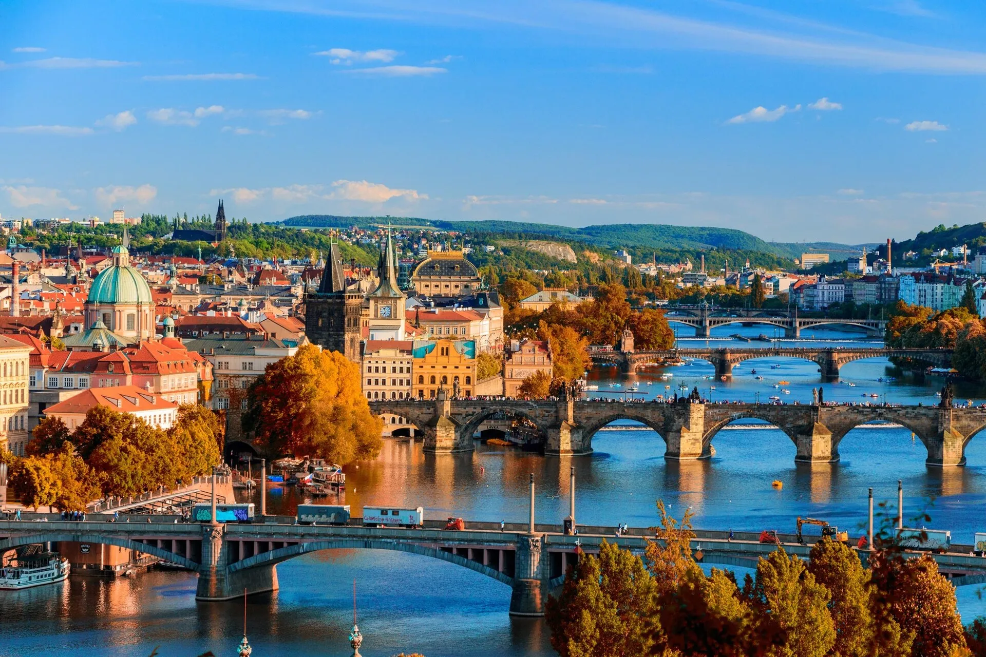 Prague bridges over the Vltava river - porn jobs Czech Republic casting