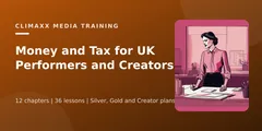 Money and Tax for UK Performers and Creators course cover