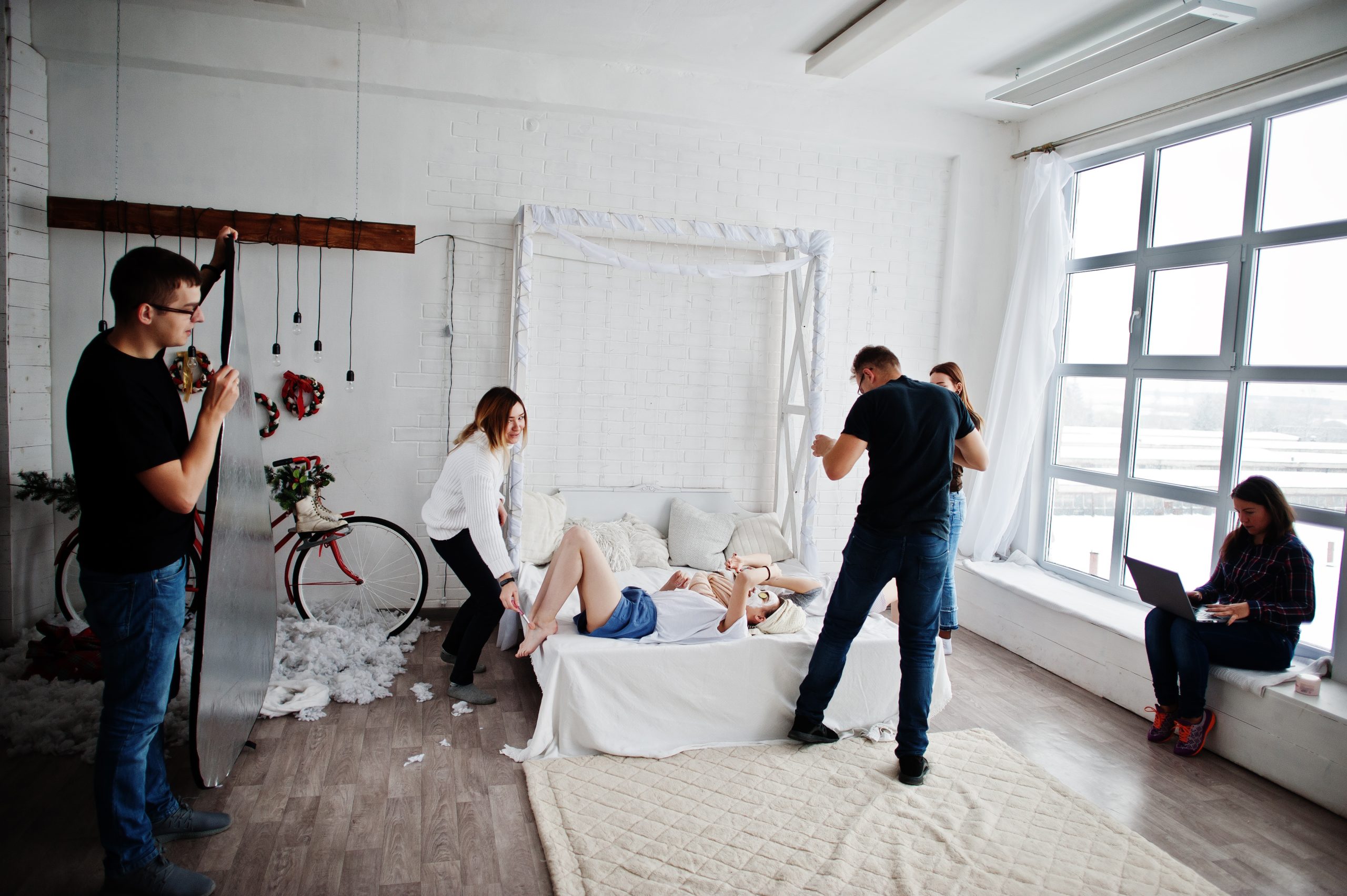Photographer working behind the camera in the UK adult industry